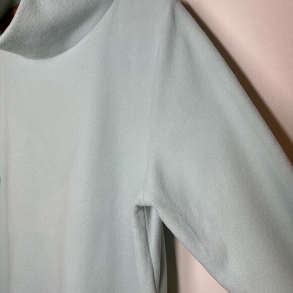 Dudley Stephens Ice Blue Fleece Turtleneck Sweater XL - Picture 3 of 7